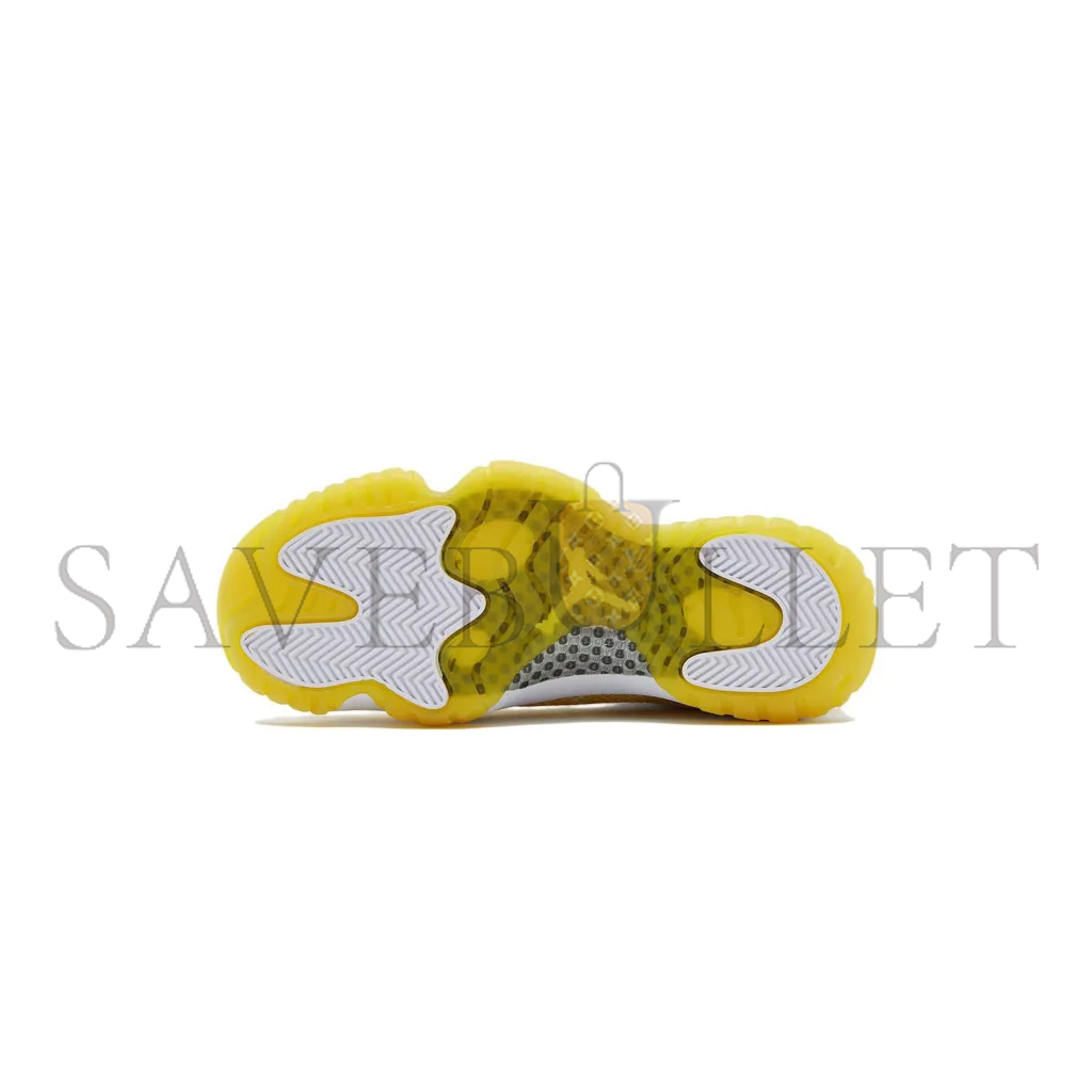 NIKE JORDAN 11 RETRO LOWYELLOW SNAKESKIN AH7860-107